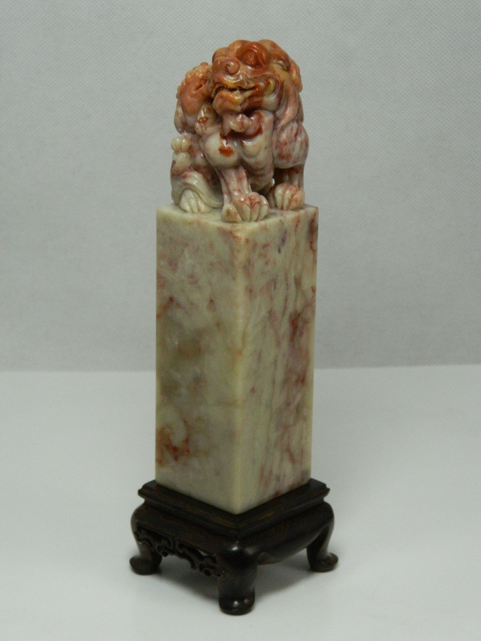 御印堂*精品巴林冻--子母兽大印章 金石篆刻刻章石料章料!图片_6