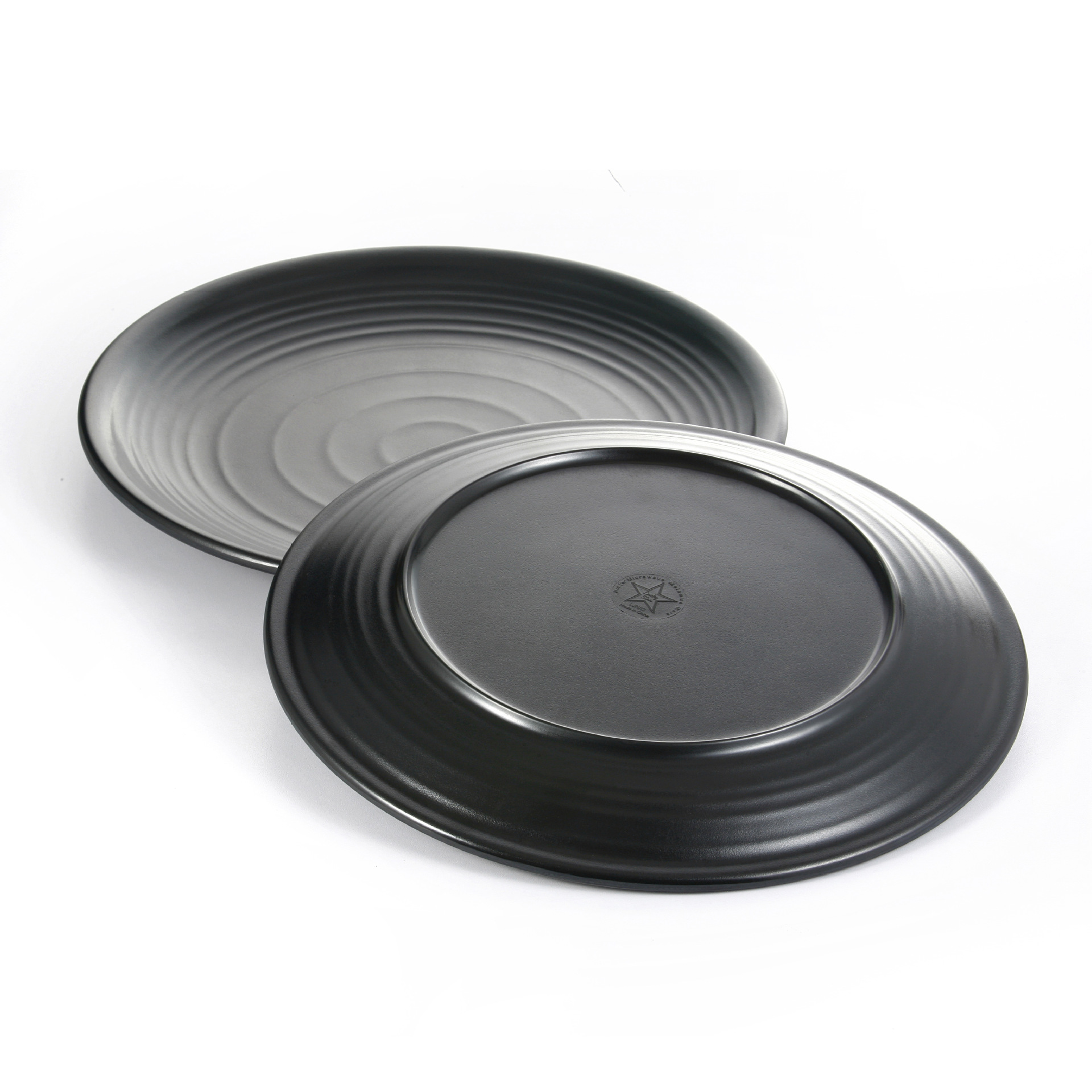 扬格密胺餐具厂 摔不破的磨砂螺纹圆盘子 高档饭盘厂家批发价现货