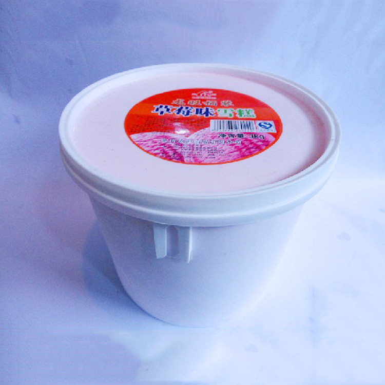 新重庆龙旺大桶冰淇淋 3kg 热销产品中 七个味道香芋 草莓 香芋