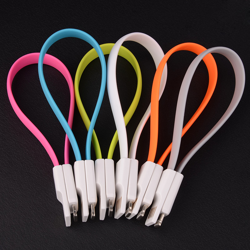 音树数据线 usb充电线 iphone5s数据线 充电提速30%防缠绕面条线