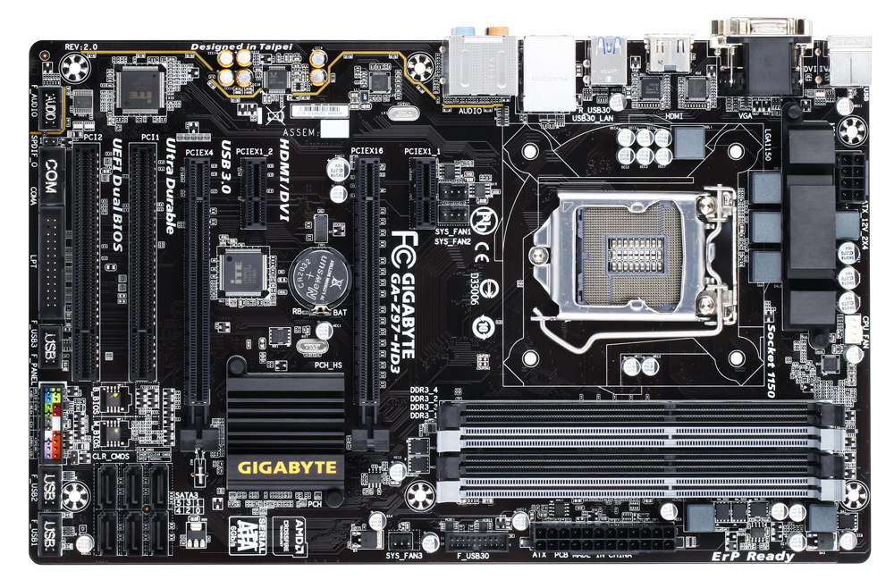 【主板批发】技嘉ga-z97-hd3 lga1150 正品行货 三年质保