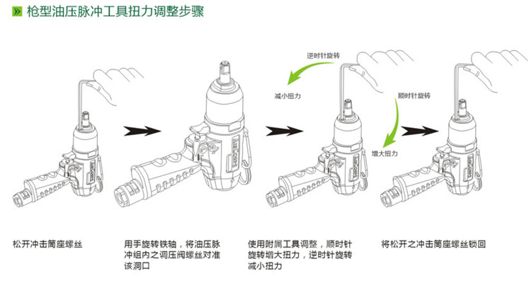 霹雳马 油压脉冲装配气动工具 枪型定扭风批(失速式) paq系列