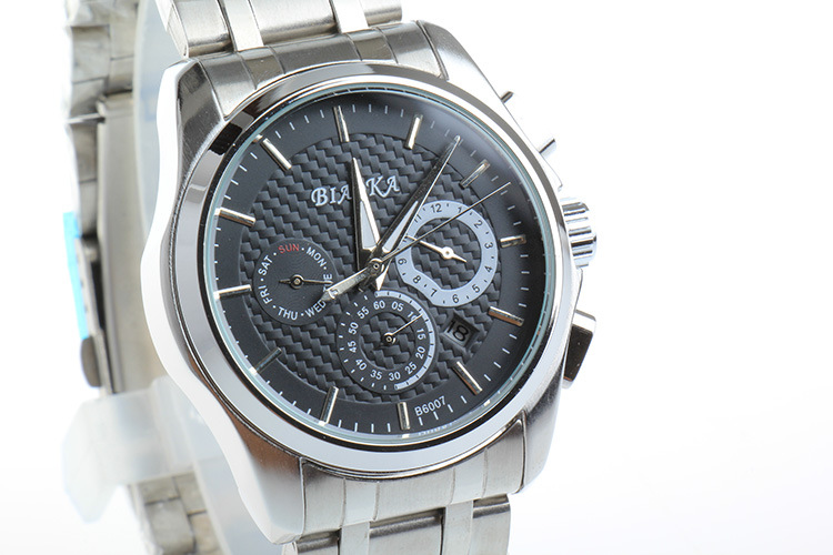 标卡 六针多功能 男表 6针日历星期双历 自动机械表 男士手表