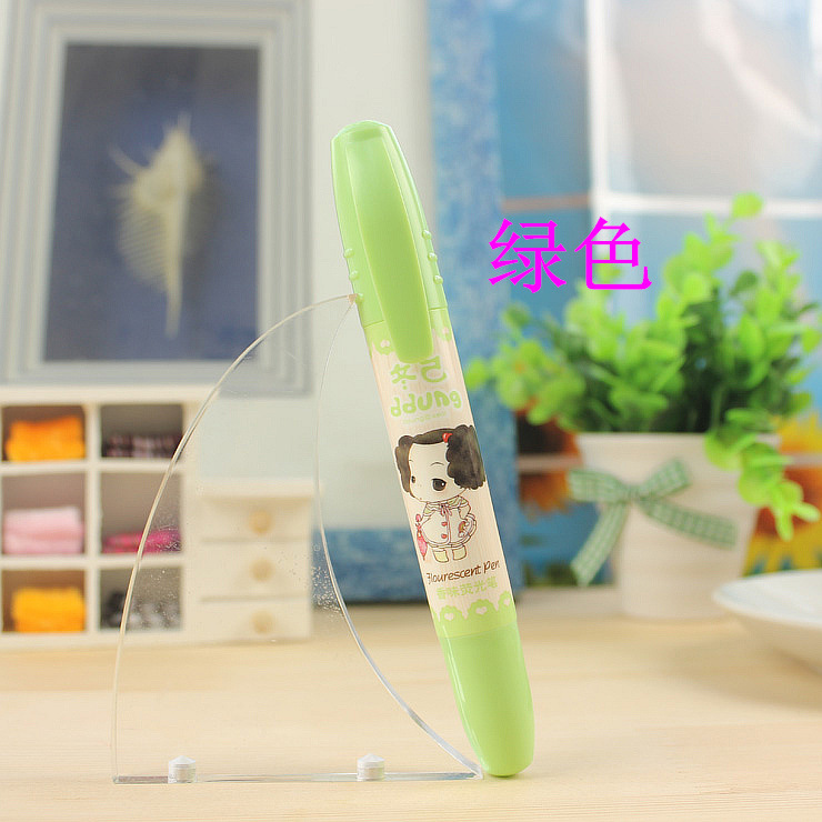 晨光文具冬己斜头荧光笔21006大容量标记笔6色 一级代理批发