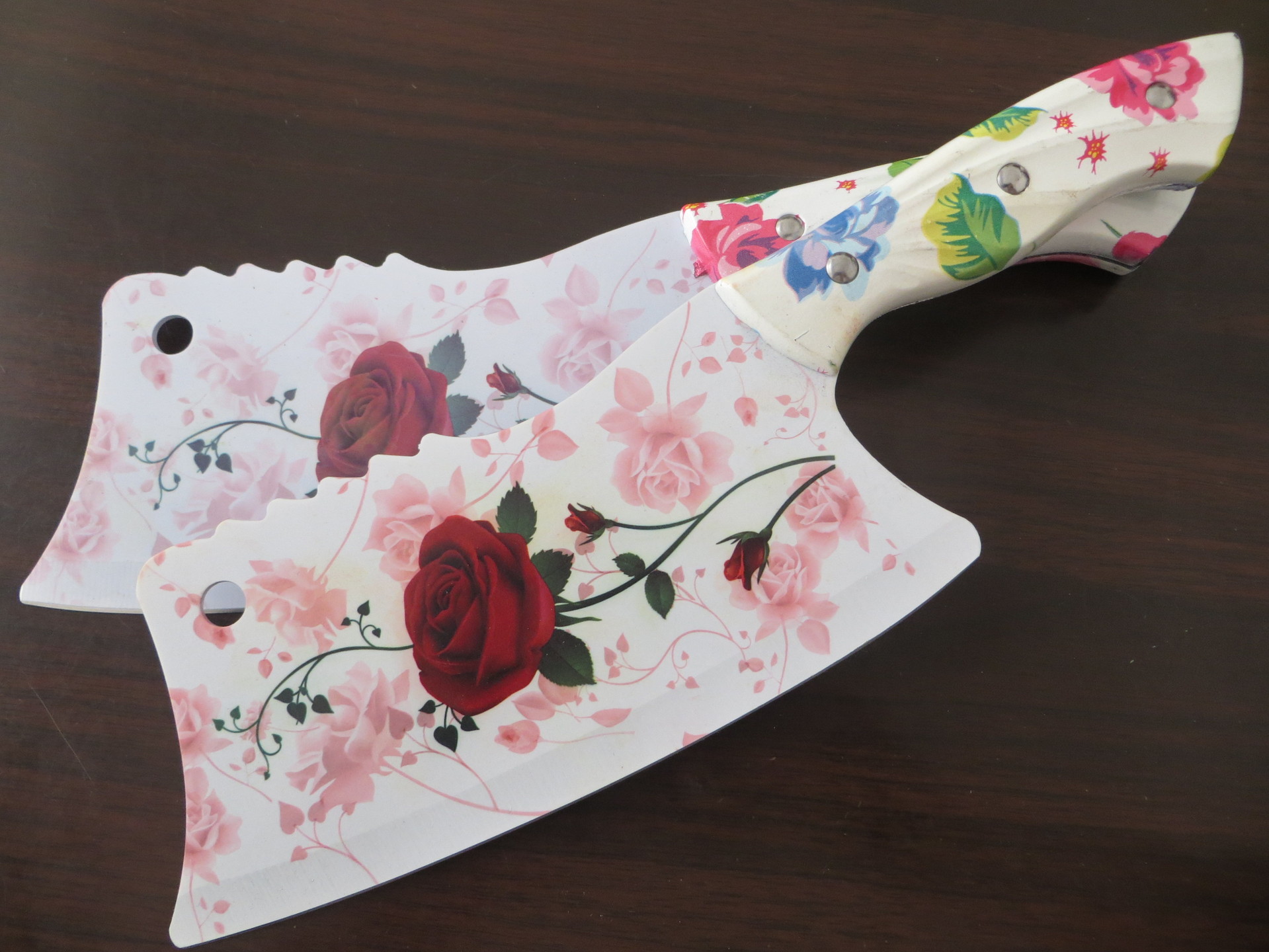 玫瑰花单花刀抗菌厨房刀具 江湖地摊