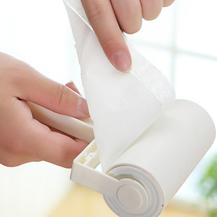包邮家居粘尘纸粘毛器除尘纸粘尘滚筒斜撕可撕式衣服滚刷粘1卷装
