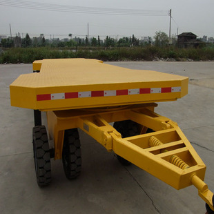 厂家直销中德重科16吨可配叉车牵引平板拖车 16吨佛山平拖车