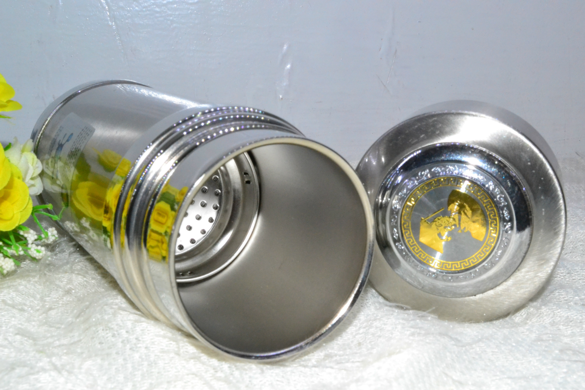 水宜生308保温杯/水宜生u308微电解水杯无磁高档不锈钢保温