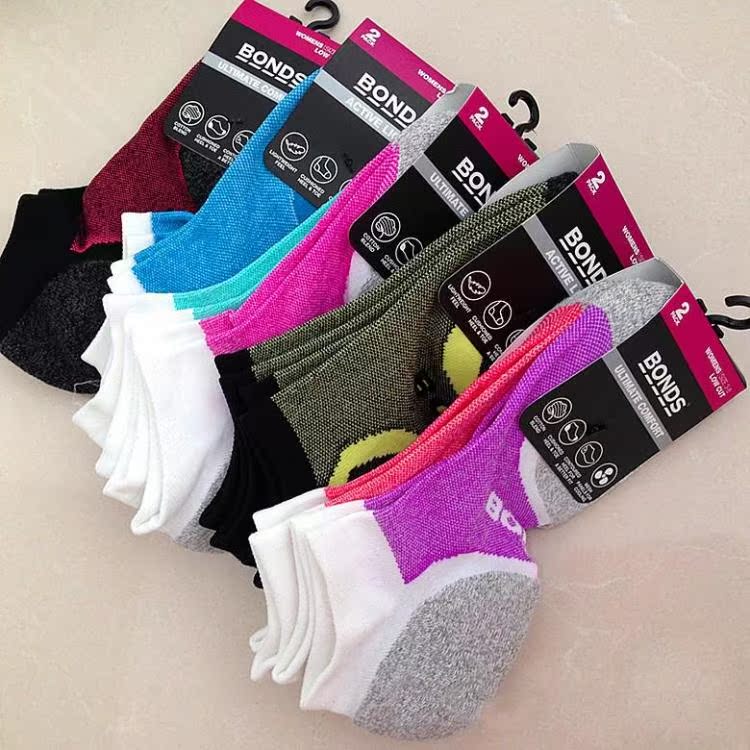 微信号:18329036197 外贸原单正品bonds运动袜 超炫糖果色
