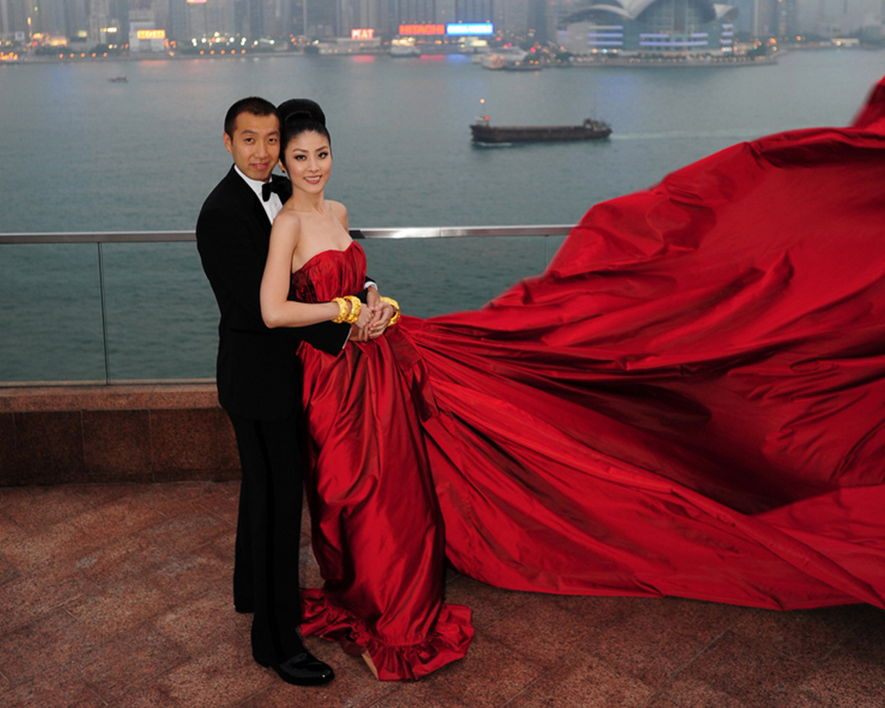 陈慧琳大婚苹果辫子发包古装假发影楼电视剧跟妆结婚舞台手工假发