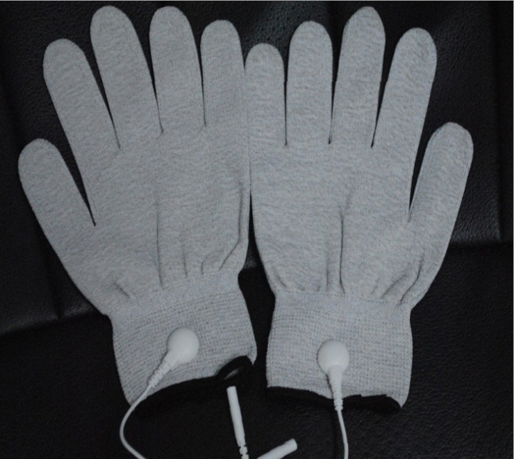 银纤维导电手套 内导电式个人按摩 理疗仪专用手套 导电按摩手套
