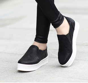 2015春款n9新款 韩版爆款圆头休闲乐福女鞋松糕鞋休闲鞋