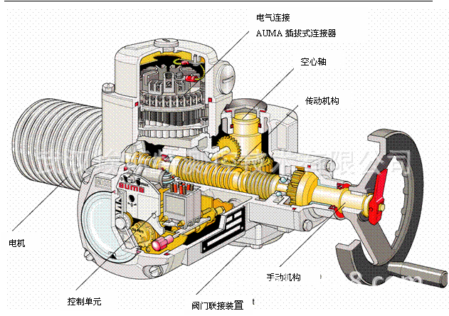 电动执行器内部结构图图片