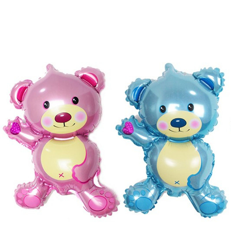 新款卡通迷你可爱小熊铝膜气球儿童生日派对婚庆铝箔气球装饰批发