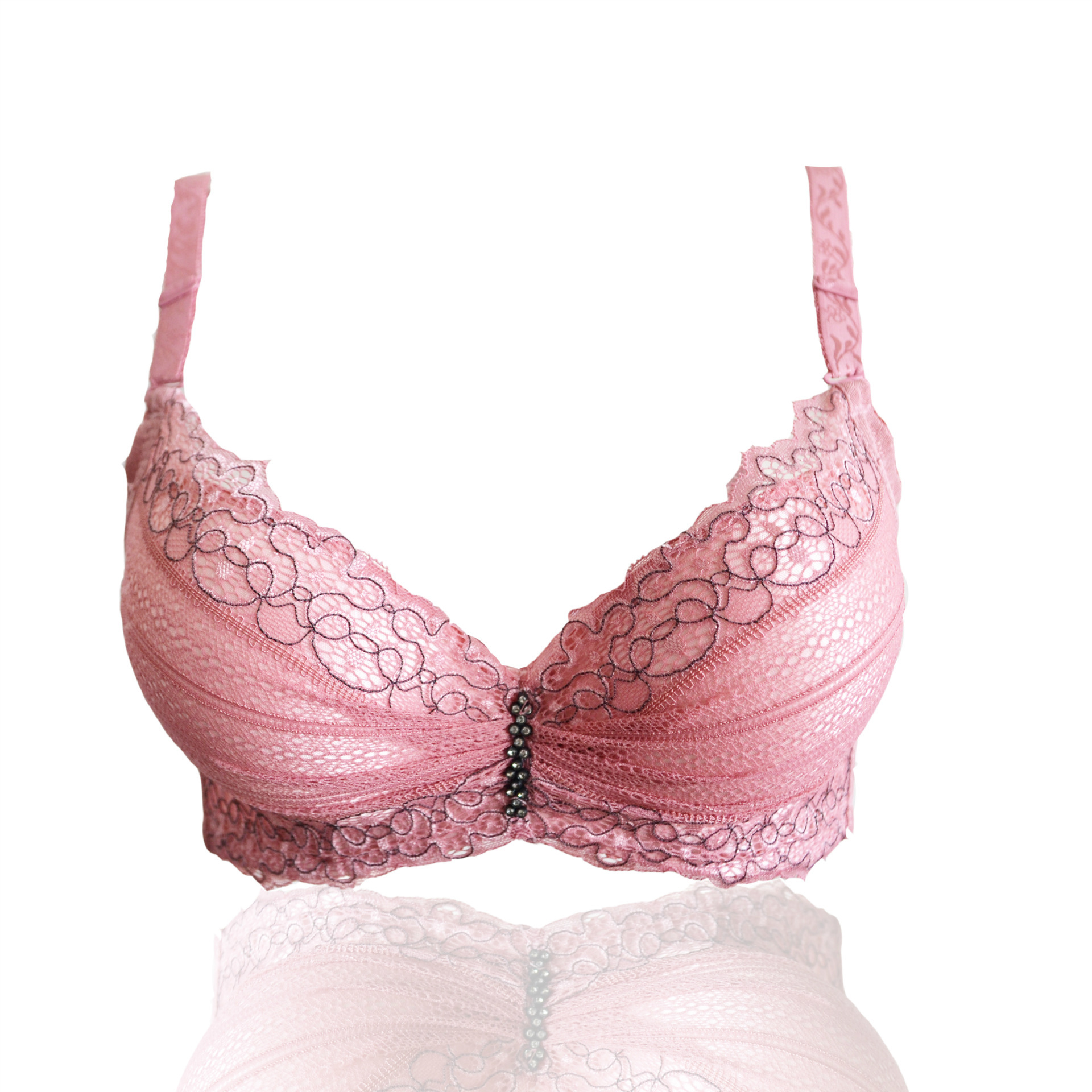 新款上市 超聚拢加厚调整型文胸 奢华高贵女士内衣性感文胸 批发