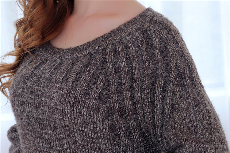 圆领长袖针织衫_大朗毛织女装 欧美圆领长袖 小单定制贴牌加工