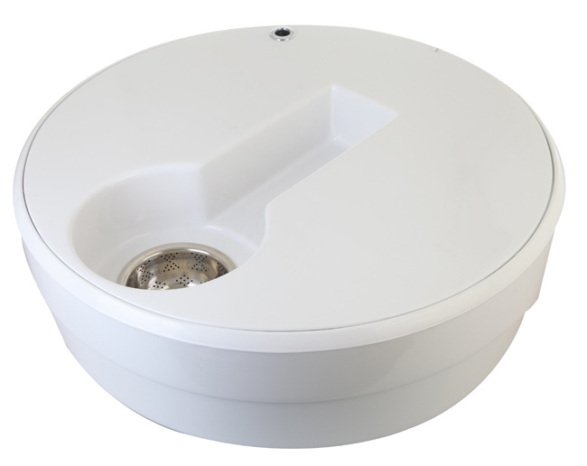 一款方便移动,质量轻便,尤其适用于马桶促销,展会试用的试水台