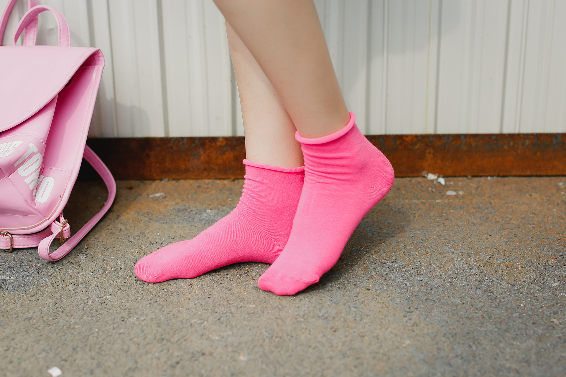 新品 爆款 韩国可爱糖果色纯棉卷边女士棉袜 短袜 宽口袜子a040