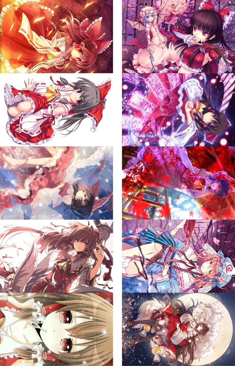 动漫"东方poject"磨砂卡贴/造型收藏卡贴/动漫周边/卡贴纸