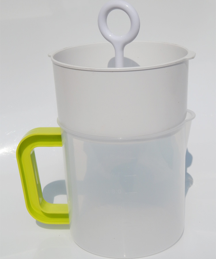 热销果汁机豆浆机过滤杯接浆杯豆浆过滤器隔渣器过滤网1.5l