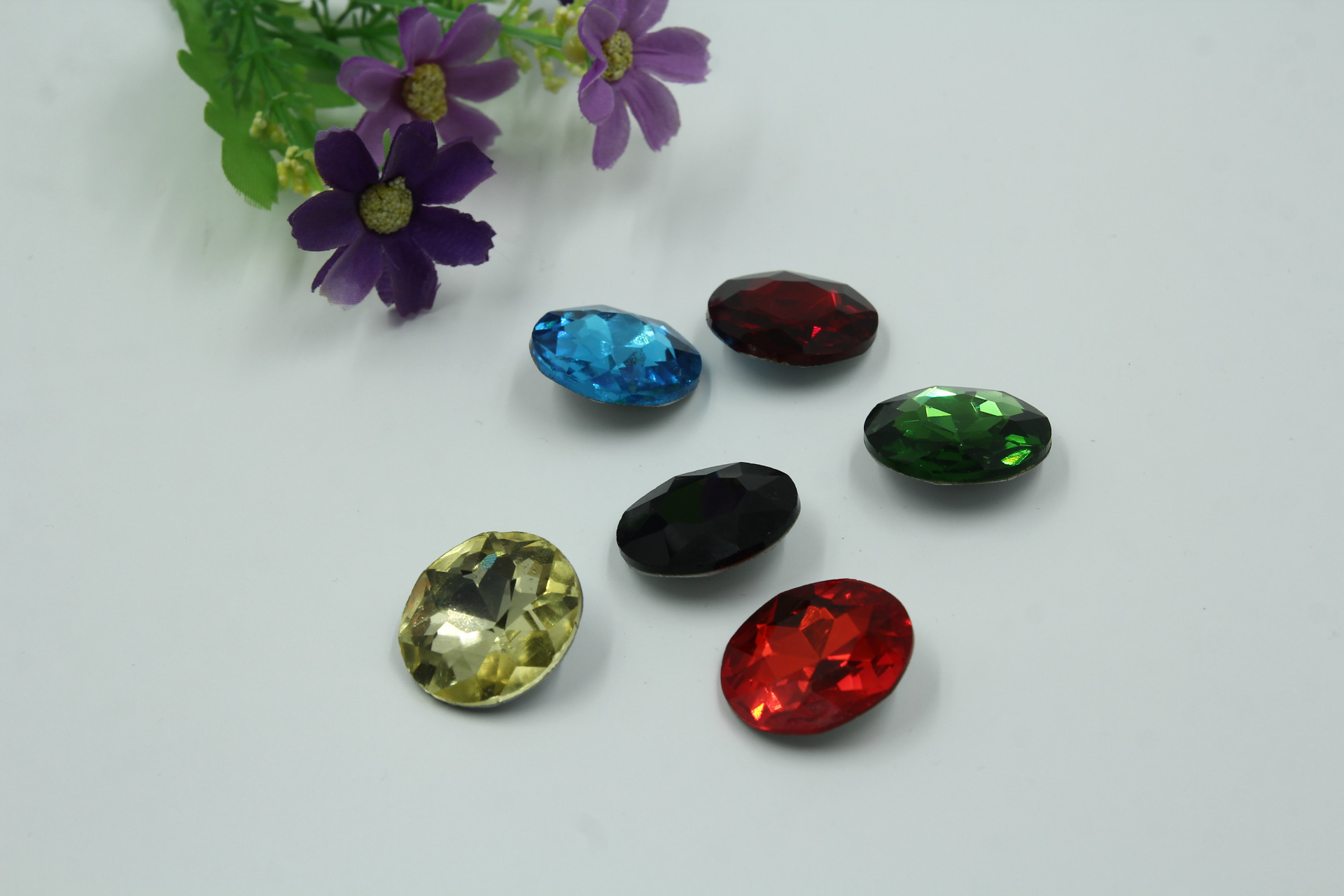 透明水晶玻璃钻彩色宝石卫星钻水晶钻石绣玻璃钻头金刚石焕波水钻