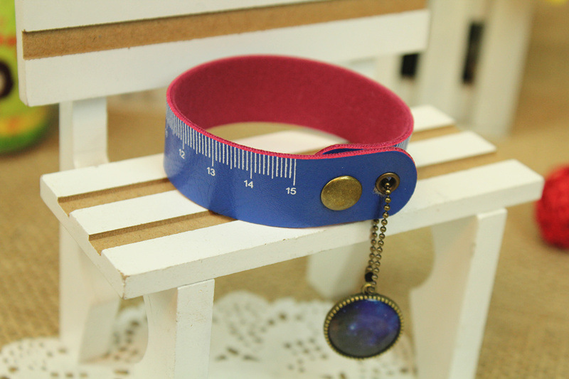 批发蓝果星空系列手链挂件皮尺 创意时尚pu皮尺 美观新颖实用