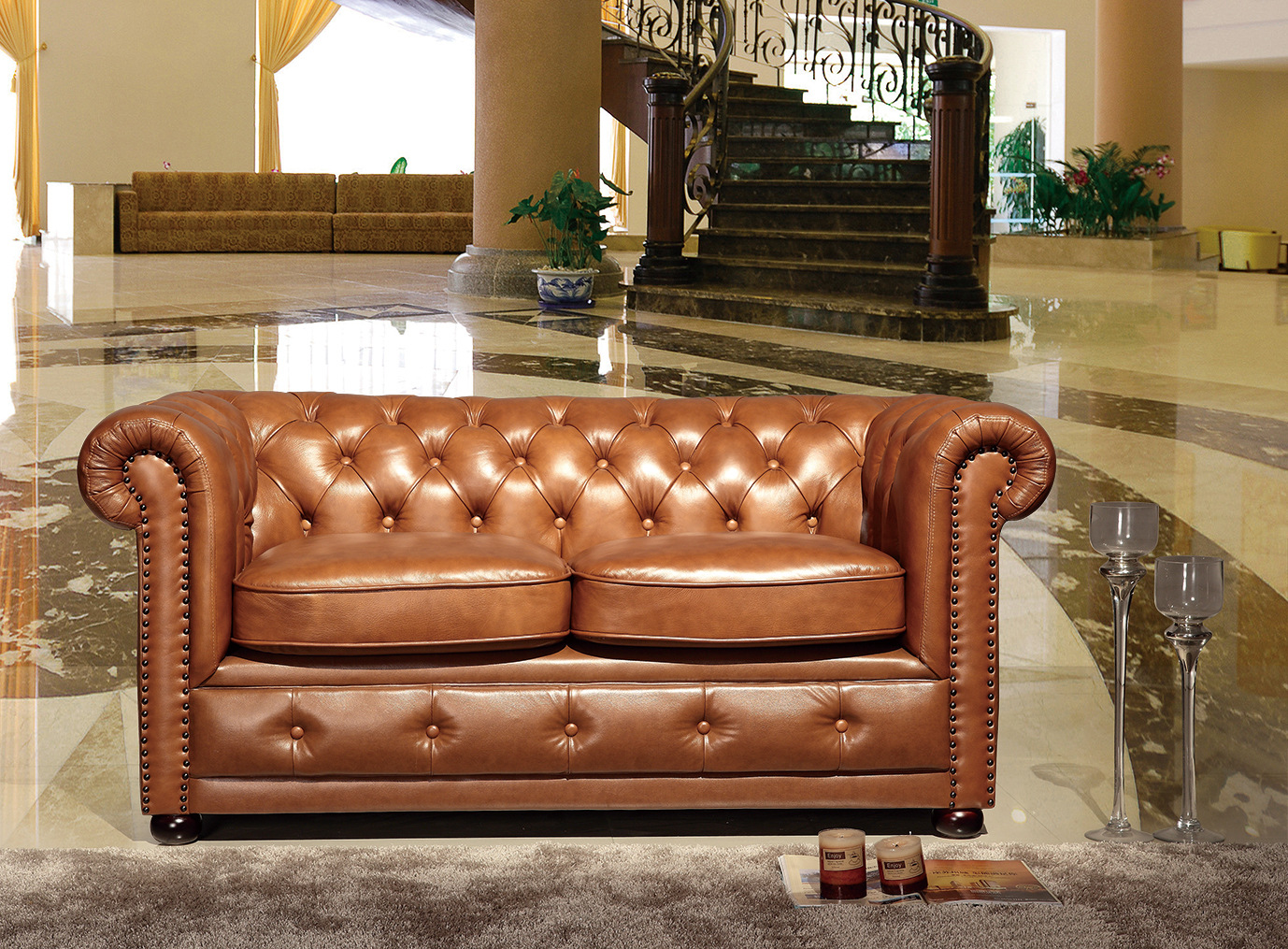 厂家直供新款欧式牛皮沙发 经典客厅组合沙发 真皮家居沙发