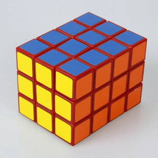 【铭浩之 334 红色魔方】c4u 3x3x4 多层全功能 三三四红底魔方