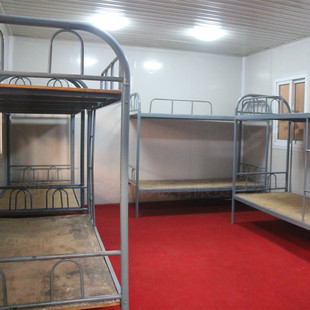 彩钢简易活动板房 施工队宿舍 保温隔音 搭建快捷 重复使用