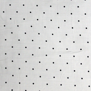 白底黑点布