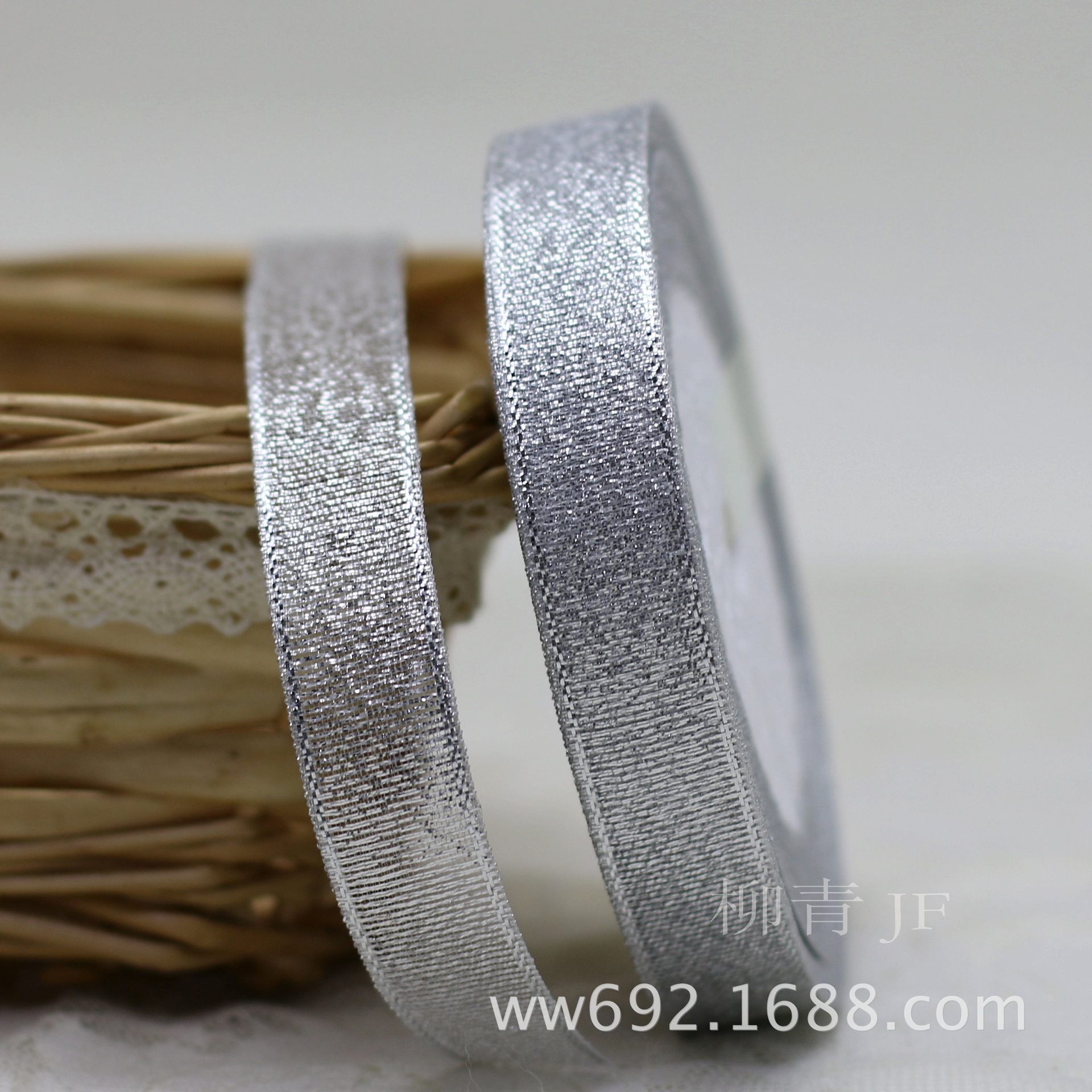 批发丝带 金葱银葱彩带 1.5厘米金色银色织带 现货供应