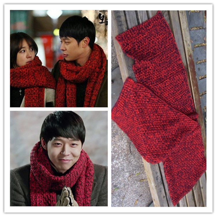 厂家批发新款韩剧想你尹恩惠朴有天同款围巾谢娜针织情侣毛线围巾