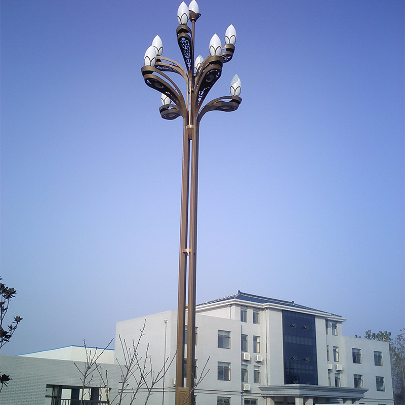 厂家直销八叉九火led玉兰灯6米8米10米12米高杆景观玉兰灯