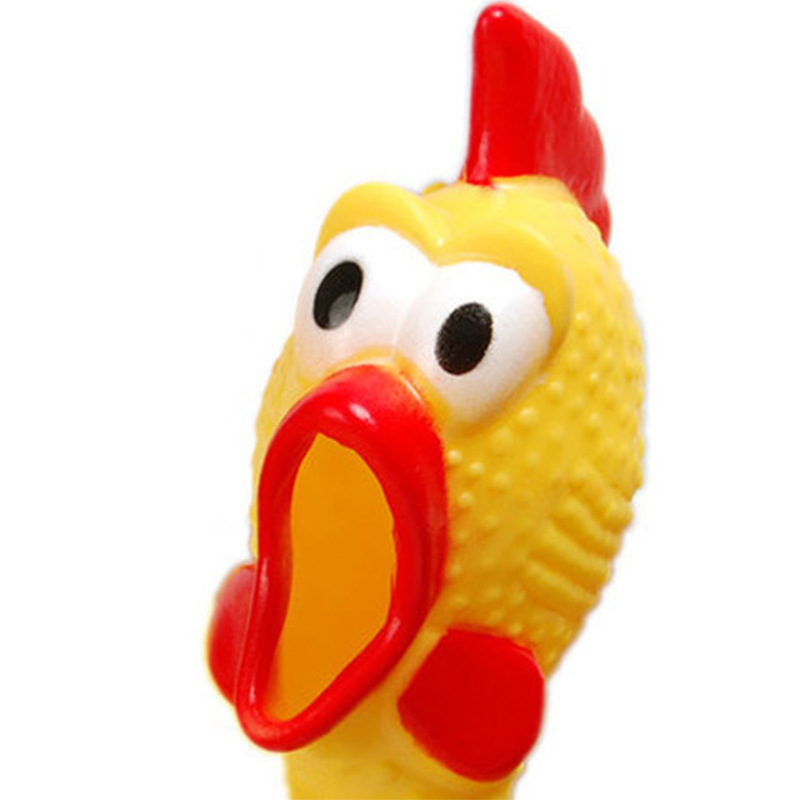 新款塑胶搞笑惨叫鸡 宠物儿童发声怪叫鸡玩具 整人发泄尖叫鸡批发