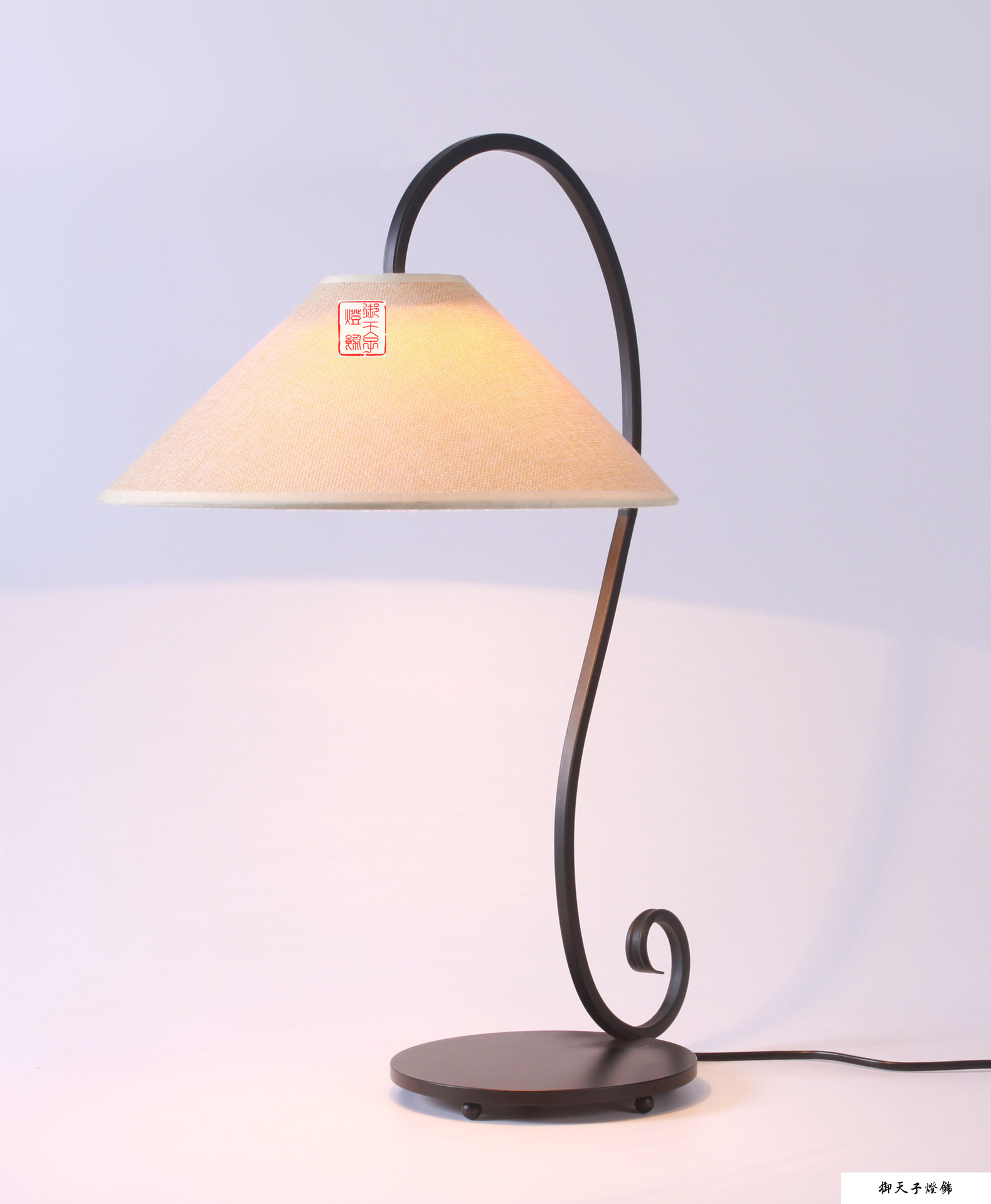 【美式乡村铁艺台灯 布艺复古仿古卧室床头灯北欧式宜家台灯】广东深