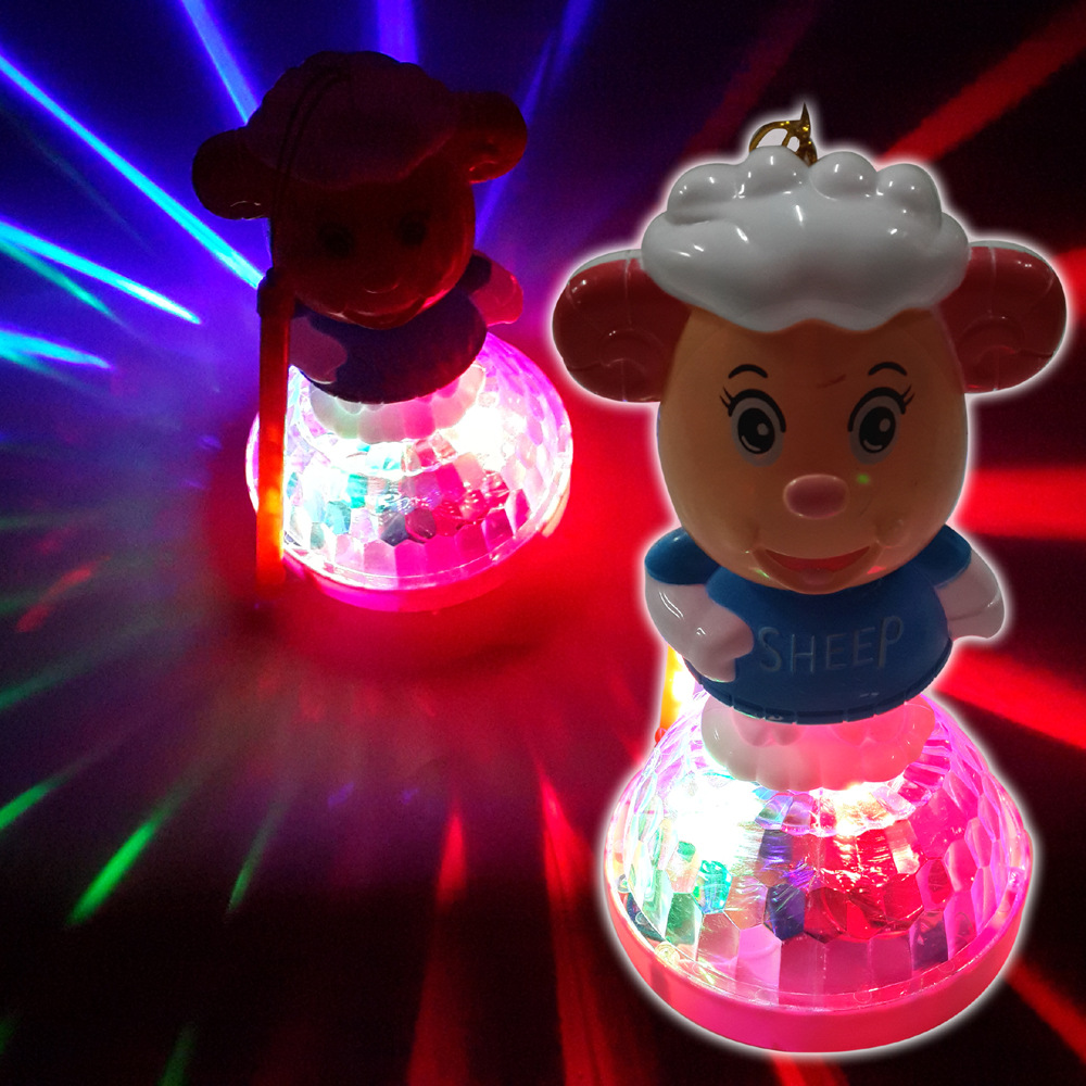 儿童电动灯笼批发 新款电动发光投影万向天鹅灯笼 地摊热卖玩具