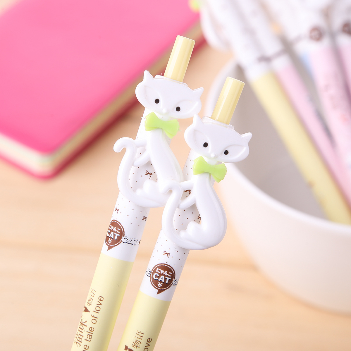 乐炫7001卡通兔自动铅笔 活动铅笔批发 学生用品文具 0.7mm