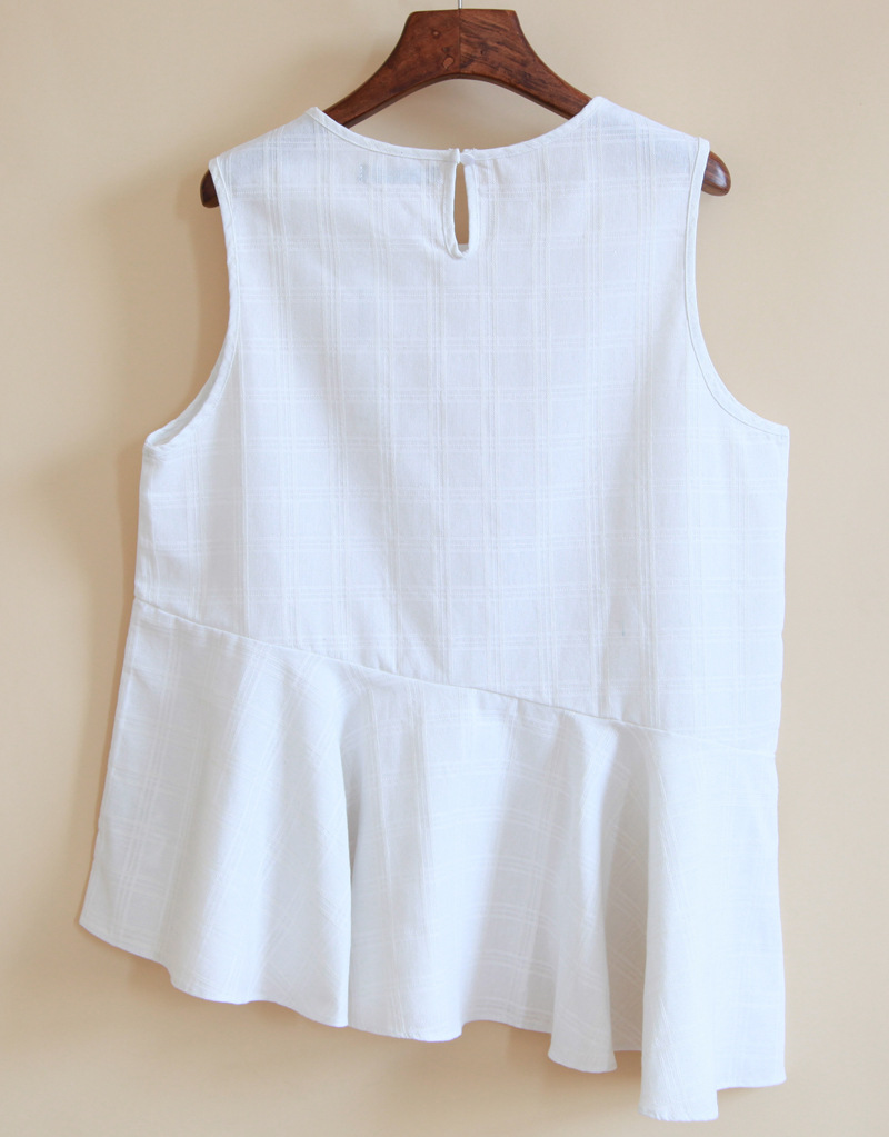 麻布背心百搭棉麻透气小清新文艺风亚麻棉无袖不规则上衣女