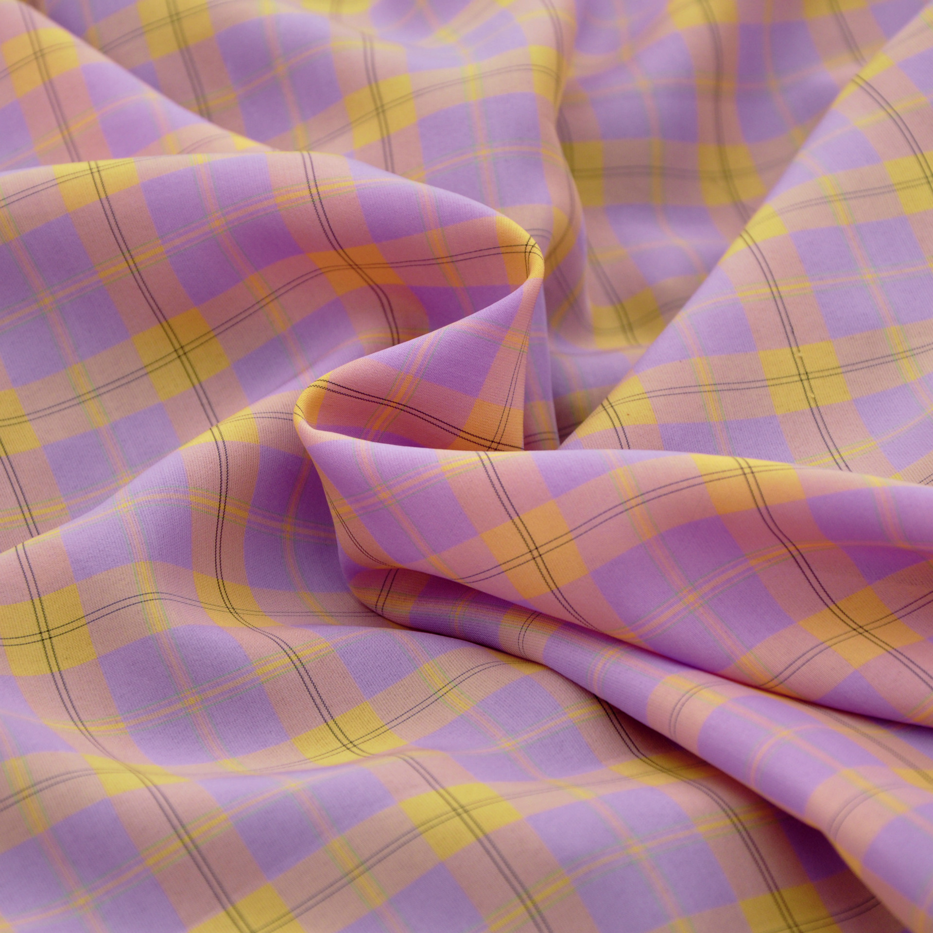 格子雪纺面料 裙子 礼服 上衣 裤子服装面料厂家