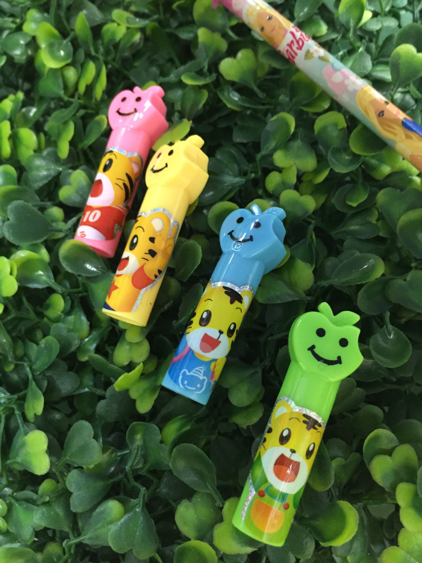 厂家直销学生笔帽苹果铅笔盖 卡通4个装笔帽笔套批发儿童用具图片_38