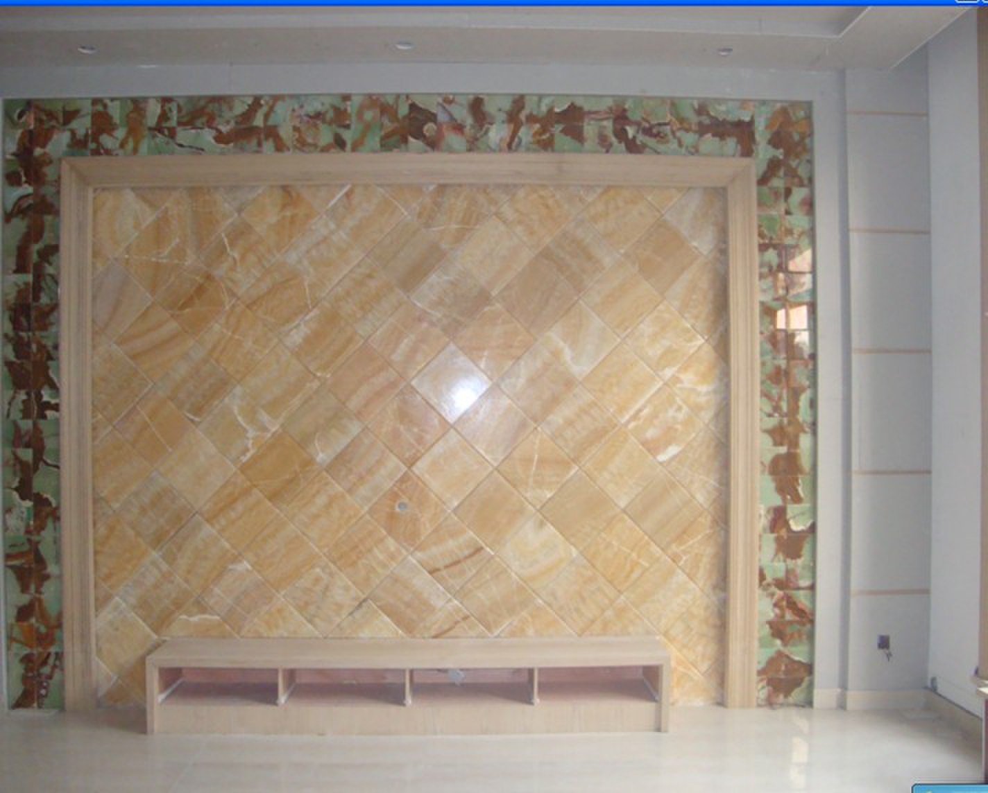 供应松香玉电视背景墙石材系列01