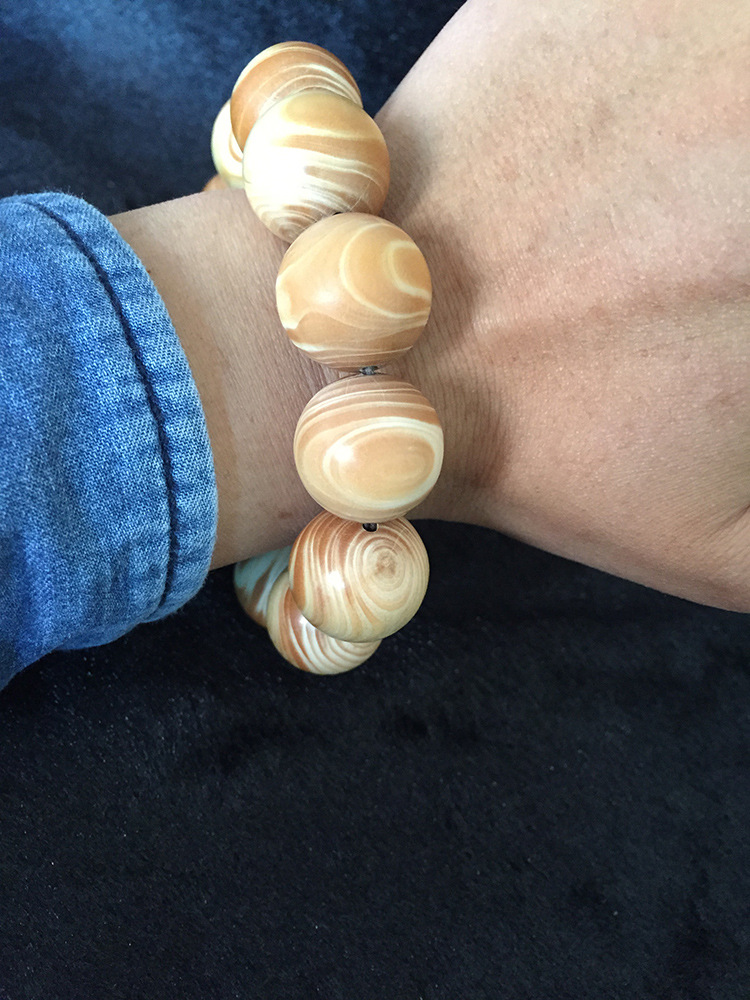 厂家直销象牙木佛珠手串/手链 1.5-2.0cm木质饰品手串男女混批