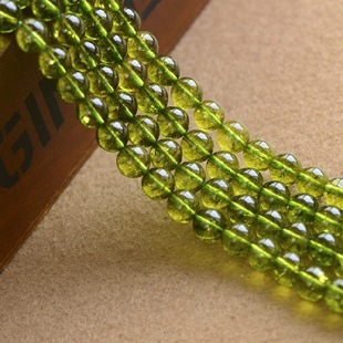 天然绿爆花晶半成品 a级绿爆花晶 散珠 圆珠 diy串珠 半成品批发