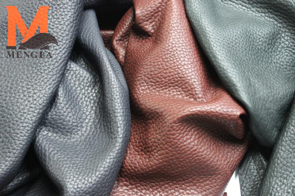 【蒙霸】 绵羊皮革 仿鹿皮 荔枝纹 真皮面料 服装皮 进口 桶染
