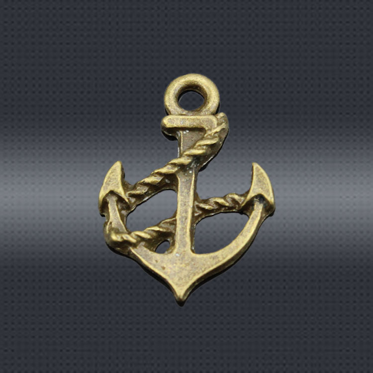5mm合金水手船锚 古铜船舵 cj545