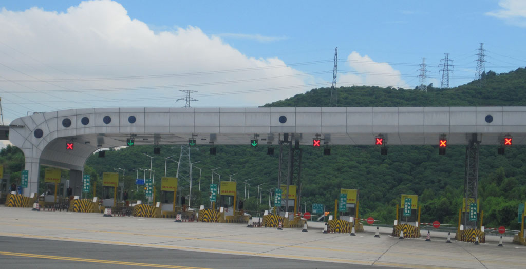 高速公路收费站通行指示灯,红叉通行信号灯