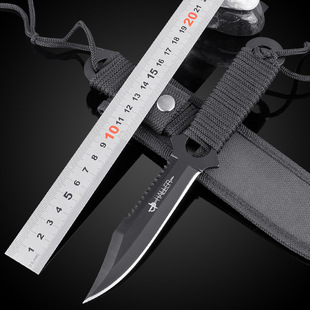 户外野营刀 绑腿军刀野外求生防身小直刀随身刀具户外用品