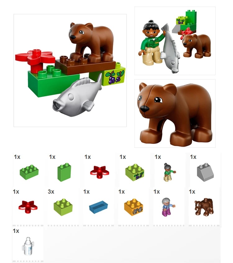 乐高正品 lego得宝 l10576 动物园照料 早教 积木 玩具大颗粒系列