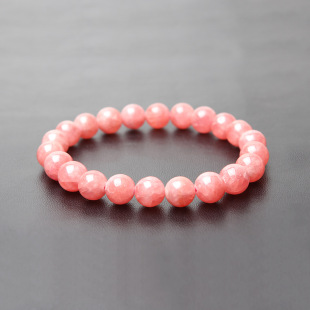 阿根廷天然玫瑰石冰种红纹石宝石手链 招桃花旺姻缘手串 女士爆款
