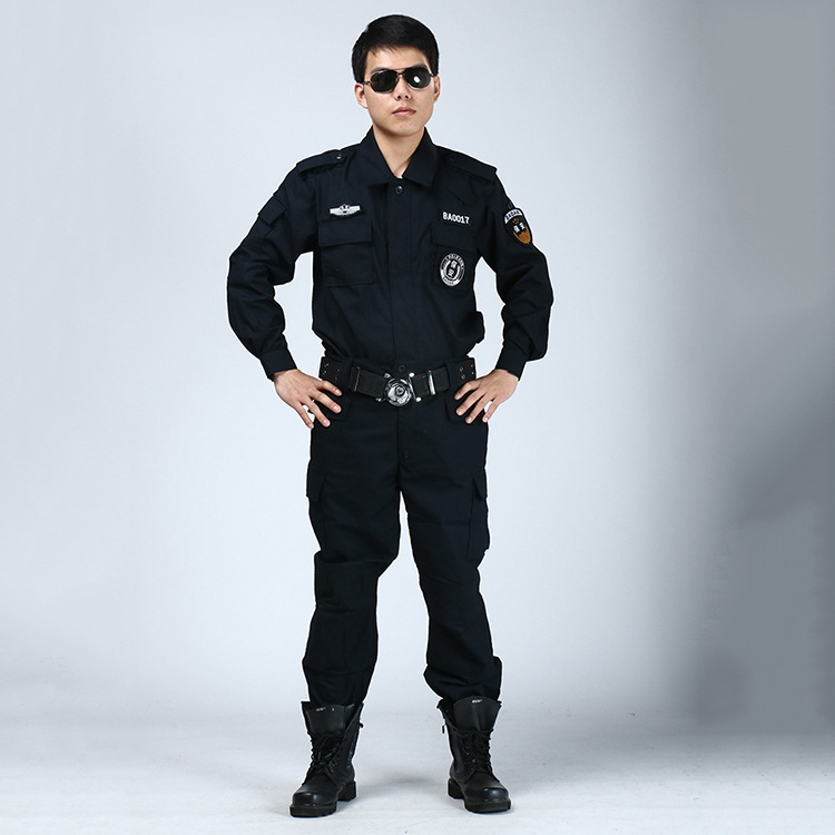 【厂家批发】99网格夏战训长袖作训服新式保安网格作训服套装